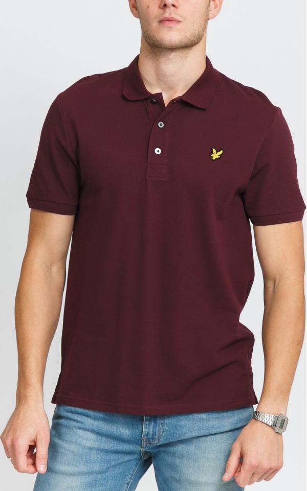 yle & Scott Plain Polo Shirt tmavě vínové