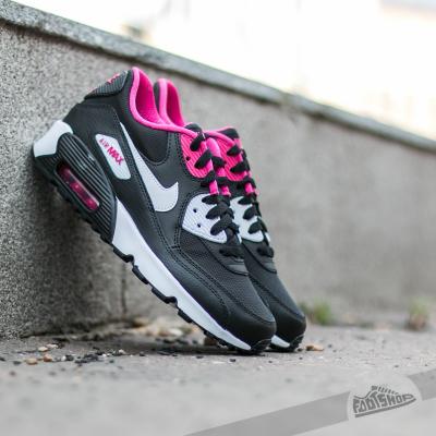 Nike Air Max 90 Mesh (GS) Black/ White-Vivid Pink