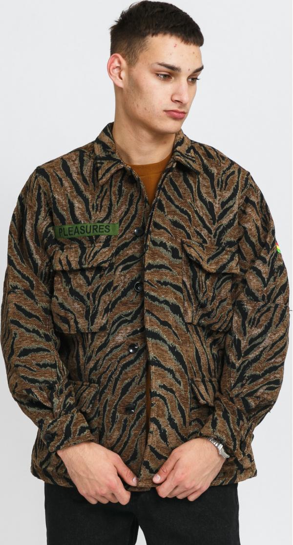 PEASURES Jungle Jacket hnědá / černá