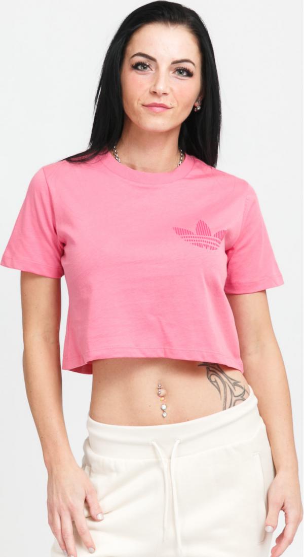 adidas Originals Cropped Tee růžové