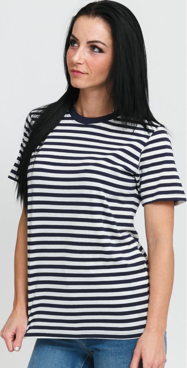 JJ XX JXanna SS Regular Every tripe Tee navy / bílé