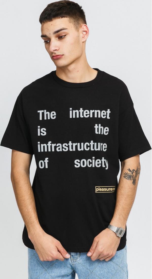 PEASURES Internet Tee černé
