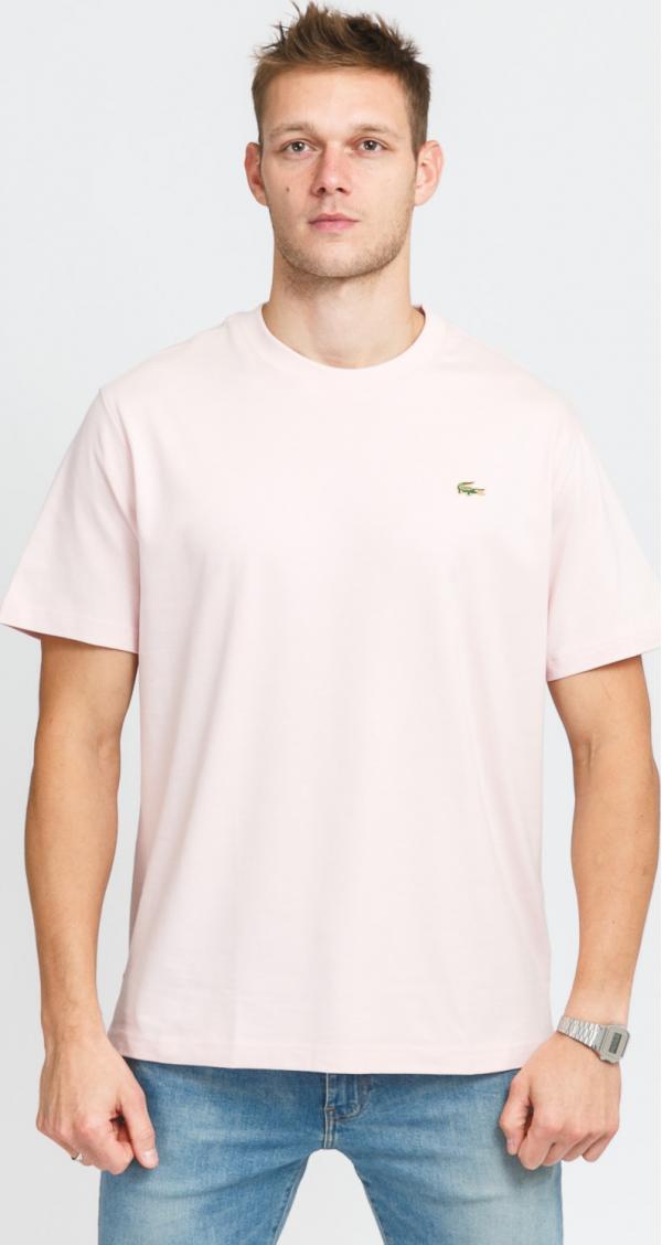LACOSTE ive Cotton T-shirt růžové