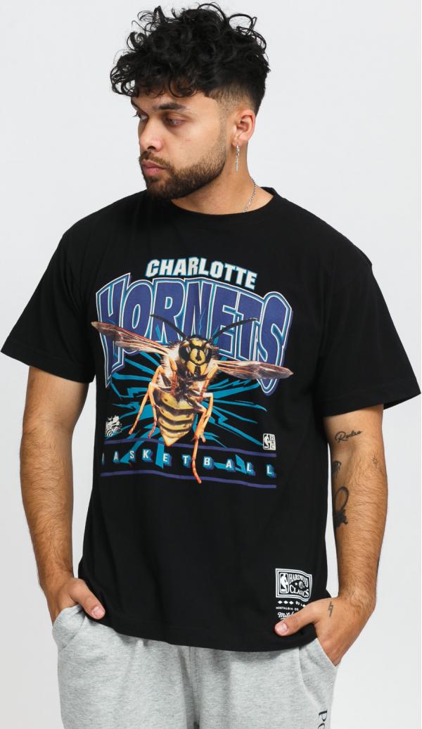 Mitchell & Ness Scenic Tee Charlotte Hornet černé