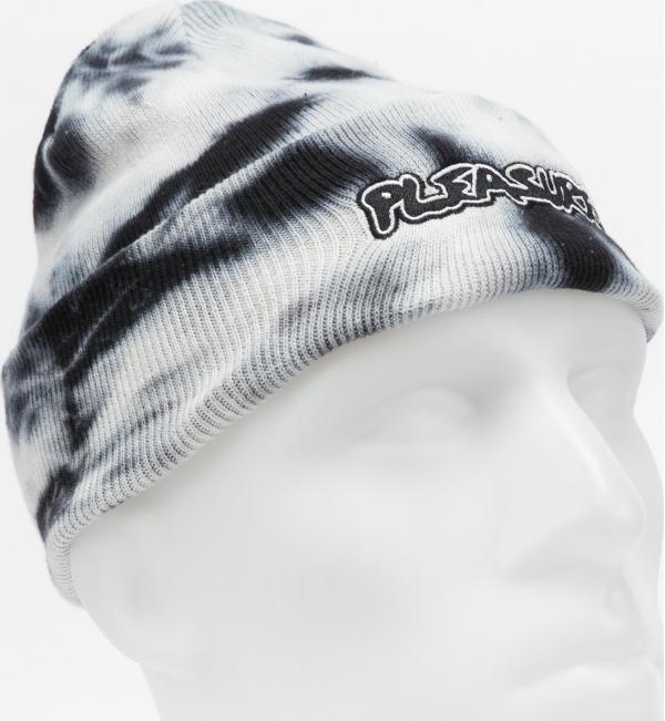 PLEASURES Backbone Dyed Beanie bílý / navy