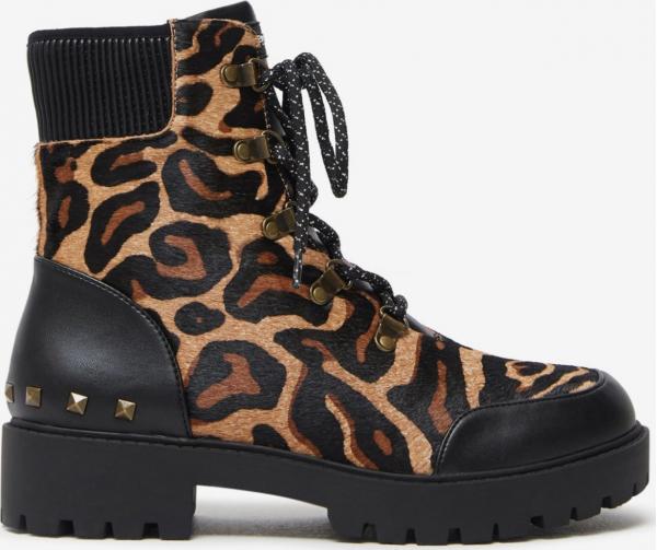 Biker Leopa Kotníková obuv Desigual