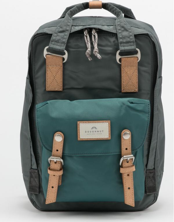 Doughnut Macaroon Jungle Series Backpack tmavě šedý / tyrkysový