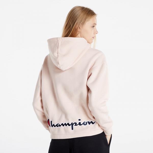 Champion Rochester Logo Hoodie Pink