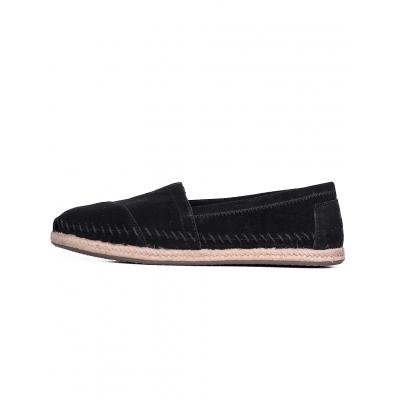 Espadrij Toms Classic Black suede Rope sole