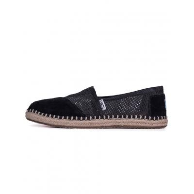 Espadrij Toms Classic Black Mesh