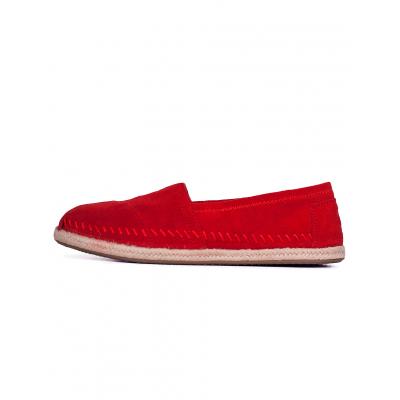 Espadrij Toms Classic Red Suede Rope Sole