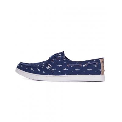 Slip-on Toms Culver Navy Canvas Shark Print