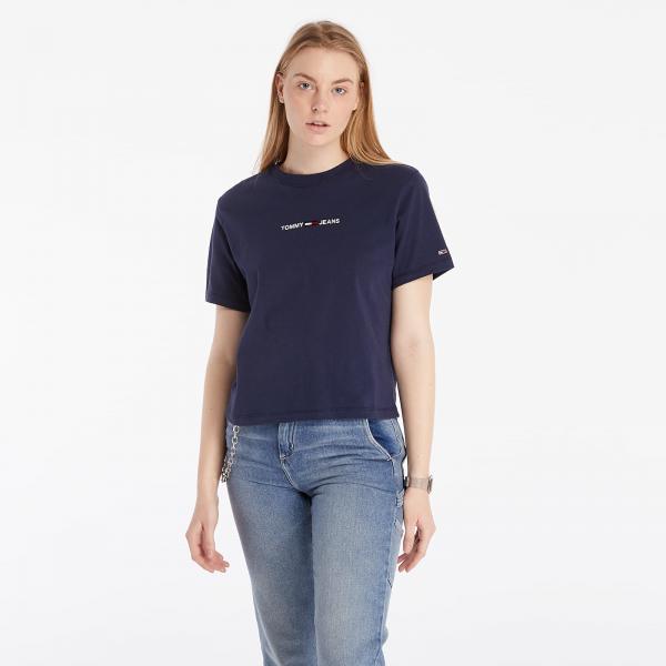 Tommy Jeans Linear Logo Tee Twilight Navy