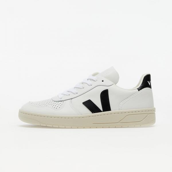 Veja V-10 Leather Extra-White Black