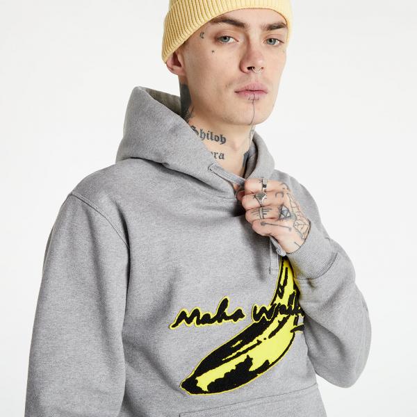 maharishi Maha Warhol Banana Hooded Sweat Grey Marl