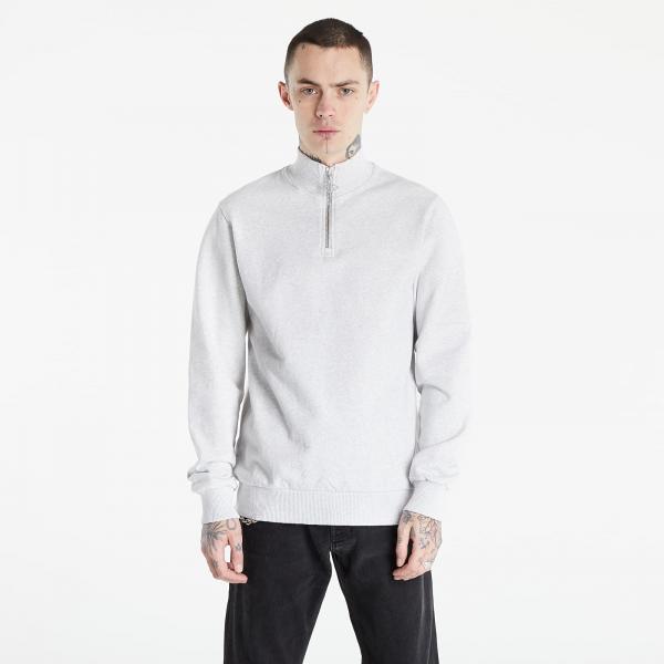Han Kjøbenhavn Half Zip Sweat Light Grey Melange