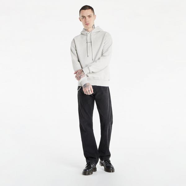 Han Kjøbenhavn Distressed Hoodie Logo Distressed Grey Melange