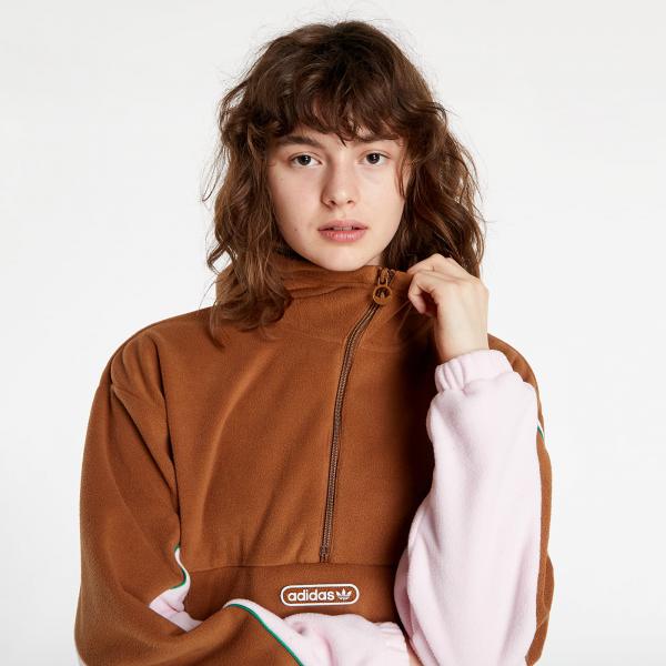 adidas Retro Hoodie Wild Brown / Clear Pink