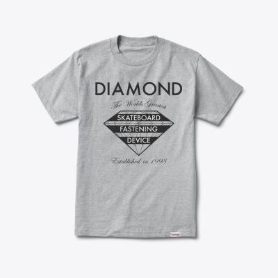Diamond Fastening Device Tee Heather Grey