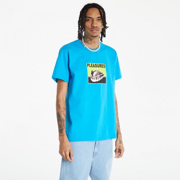 PLEASURES Dental T-Shirt Turquoise