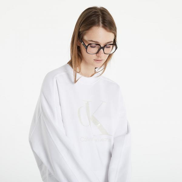 Calvin Klein Jeans Gel Monogram Crewneck Bright White