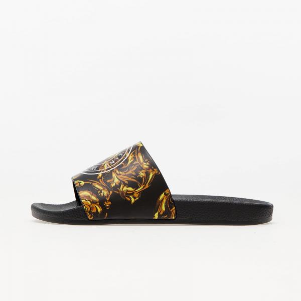Versace Jeans Couture Pool Slide Black/ Gold