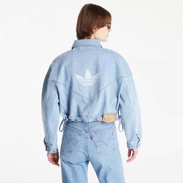 adidas Denim Jacket Clear Blue
