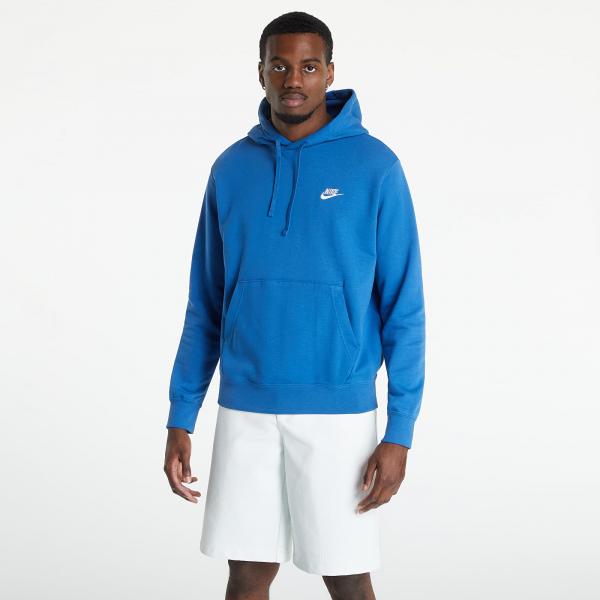 Nike NSW Club Men's Pullover Hoodie Dk Marina Blue/ Dk Marina Blue/ White