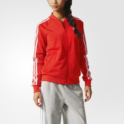 adidas Supergirl Track Top Lush Red