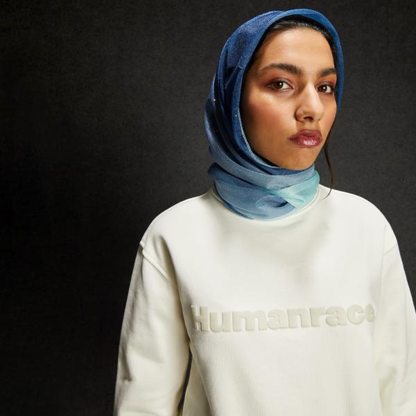 adidas x Pharrell Williams Basics Crew Off White