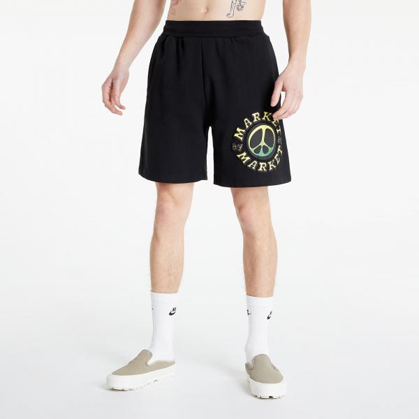MARKET Market Cali Lock Gradient Sweatshorts Black Overdye