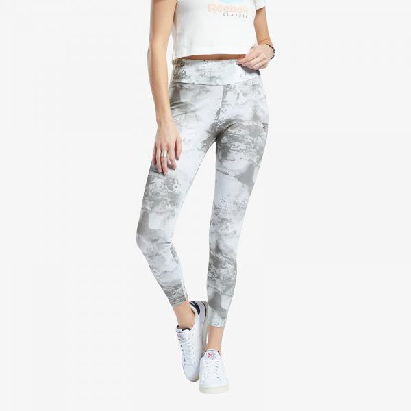 Kalhoty Reebok Classics Cloud Splatter Leggings Light Sage M