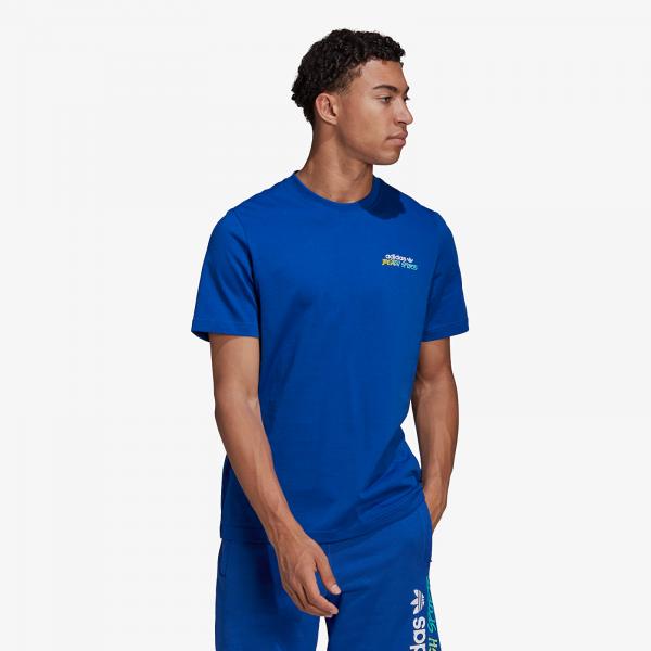 adidas Stoked Fish Flower Tee Bold Blue