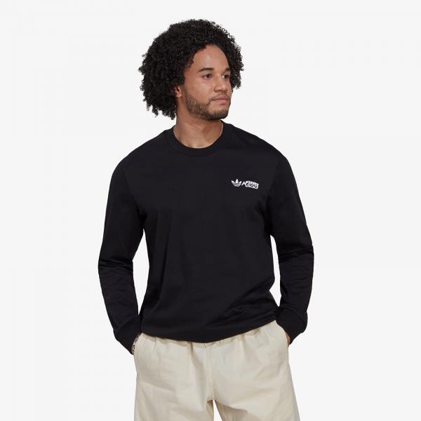 adidas Long Sleeve Graphic Tee Black