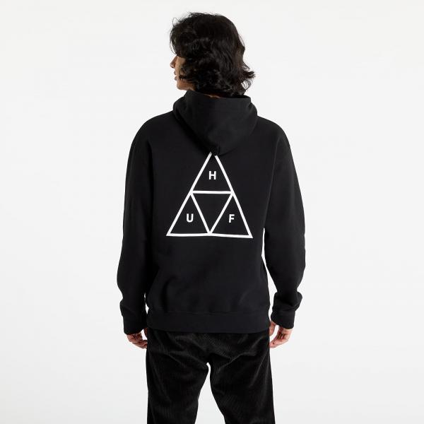 HUF Essentials Triple Triangle Hoodie Black