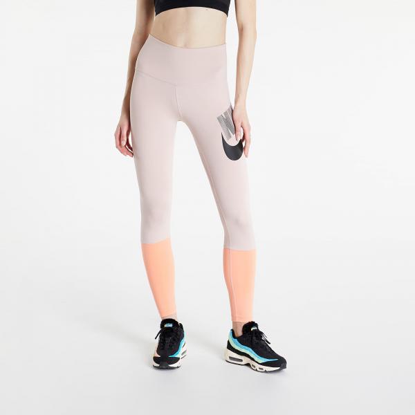 Nike Dri-FIT One Women's High-Waisted Dance Leggings Pink Oxford/ Crimson Bliss