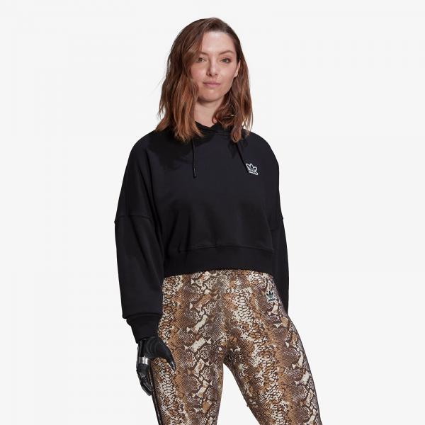 adidas Cropped Hoodie Black