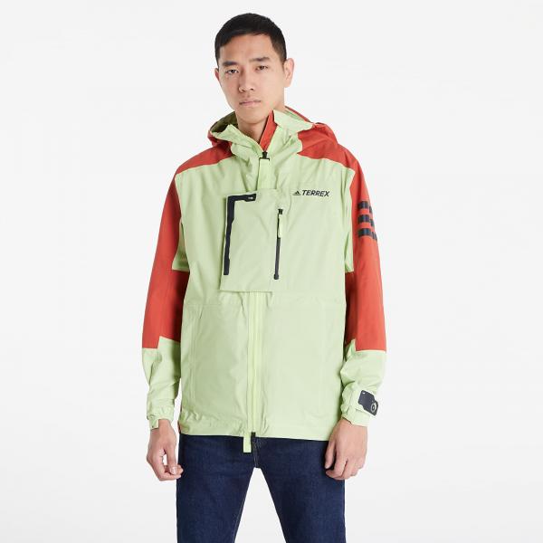 adidas Terrex Xploric RAIN.RDY Mountain Jacket Pulse Lime