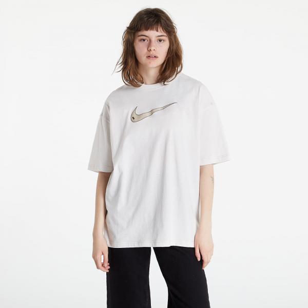 Nike Swoosh W Oversized T-Shirt Beige