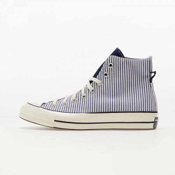 Converse Chuck 70 Hickory Stripe Washed Indigo/ Egret/ Black