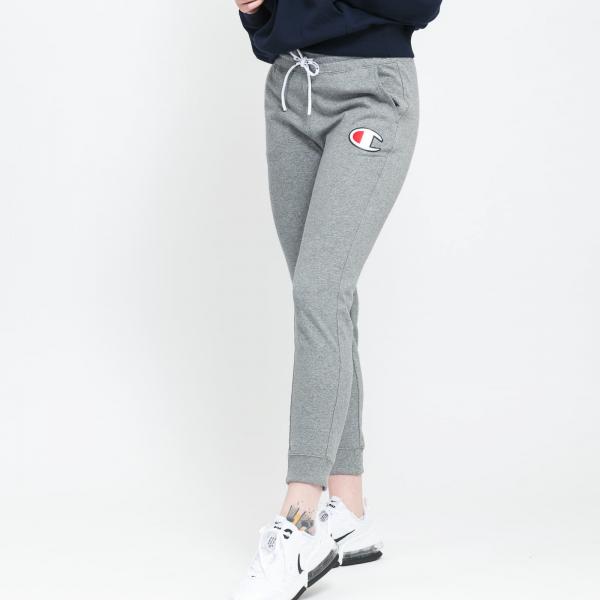 Champion C Logo Ribbed Cuffed Joggers Melange Gray