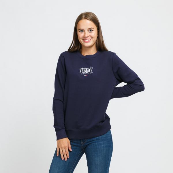 TOMMY JEANS W Reg Essential Logo Crew Navy