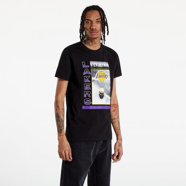 New Era NBA Court Photo Tee LA Lakers Black