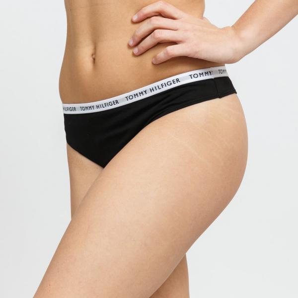 Tommy Hilfiger 3Pack Recycled Essentials Thong White/ Melange Gray/ Black