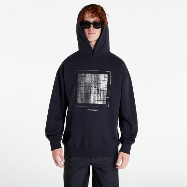 A-COLD-WALL* Foil Grid Hoodie Black