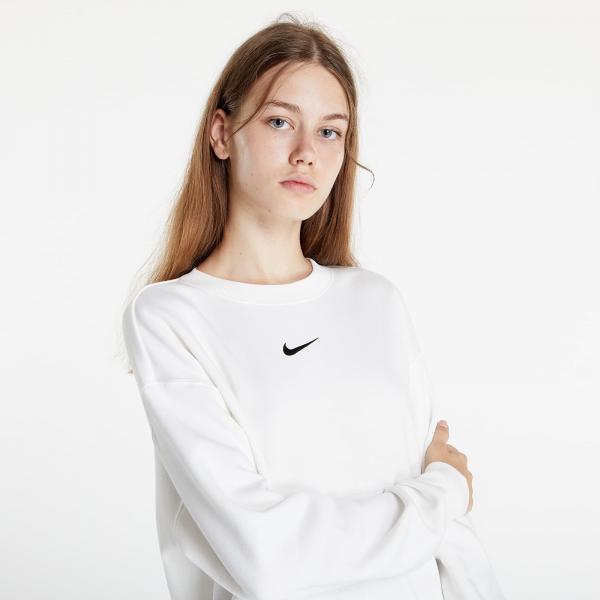 Nike Sportswear Phoenix Fleece Women's Oversized Crewneck Sweatshirt Sail/ Black