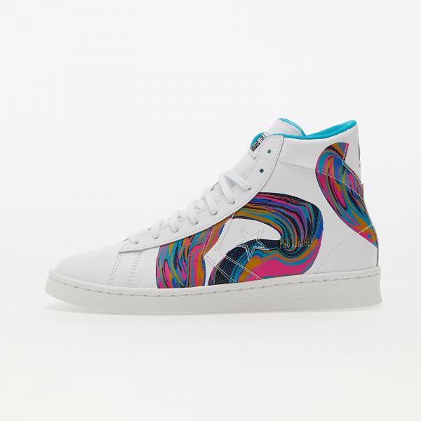 Converse Pro Leather '90S Marbled White/ Prime Pink/ Green