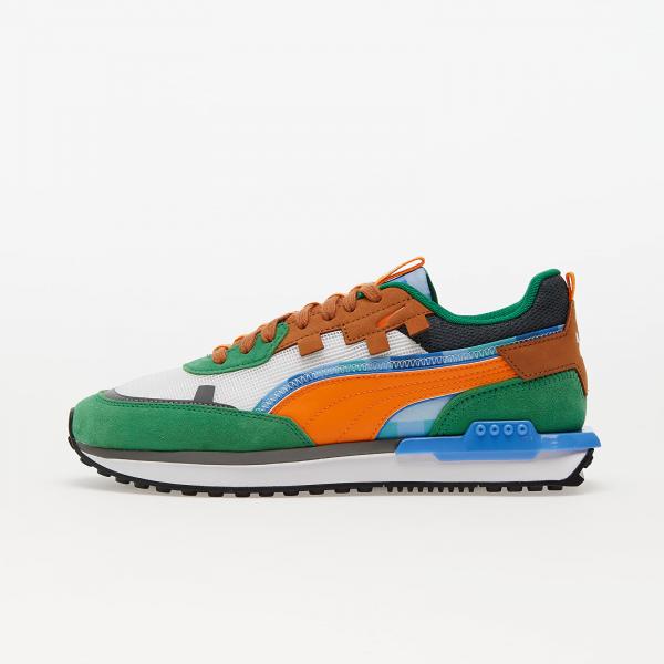 Puma x Minecraft City Rider Amazon Green-Vibrant Orange