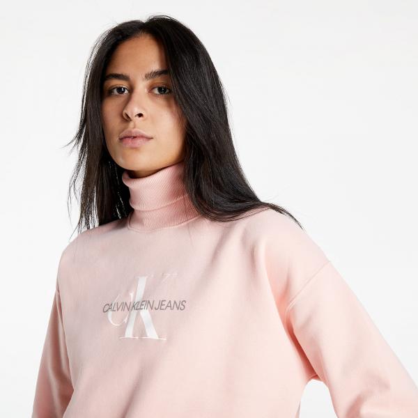 Calvin Klein Jeans Mid Scale Monogram Roll Neck Blossom