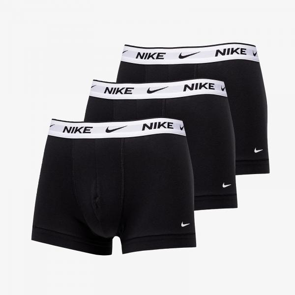 Boxerky Nike Dri-FIT Everyday Cotton Stretch Trunk 3-Pack Black/ White L